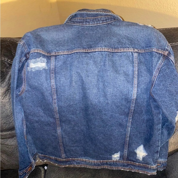 WOMENS BOYFRIEND JEAN JACKET (XS, SMALL ,MEDIUM) - Picture 2 of 2